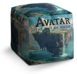Sablio Taburet Cube Avatar The Way of Water Plovoucí ostrov - 40x40x40 cm