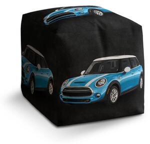 Sablio Taburet Cube Mini sedan Černé pozadí - 40x40x40 cm