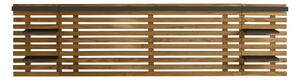 Černé/přírodní čelo postele z borovicového dřeva 240x62 cm Nidra – Marckeric