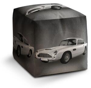 Sablio Taburet Cube Aston Martin Tmavé pozadí - 40x40x40 cm