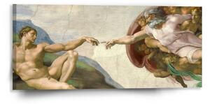 Sablio Obraz Stvoření Adama - Michelangelo Buonarroti - 110x50 cm