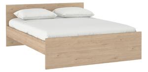 Dvoulůžková postel v dekoru dubu bez roštu 180x200 cm v přírodní barvě Naia – Tvilum
