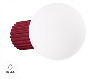 Sollux Lighting Nástěnné svítidlo HALO vínové IP44 G9 8W skleněná koule