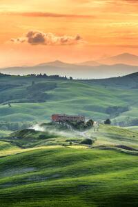 Fotografie Beautiful summer landscape in Tuscany, Italy., Beerpixs