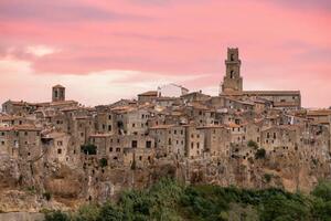 Fotografie Stone houses of Pitigliano at sunrise,, Roberto Moiola / Sysaworld