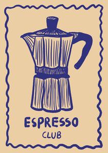 Ilustrace Espresso Blau Up, Studio Dolci
