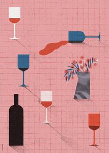 Ilustrace Wine, Ada Jarzebowska