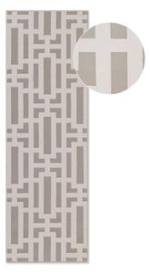 Šedo-krémový běhoun 80x240 cm Perles Onyx – Elle Decoration