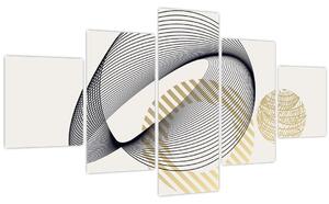 Obraz - Geometrické tvary N⁰3 (125x70 cm)