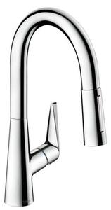 Dřezová baterie Hansgrohe Talis s vytahovací sprškou, 2 proudy chrom 73850000