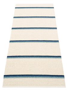 Modro-krémový vnitřní a venkovní běhoun 70x180 cm Olle Blue Vanilla – Pappelina