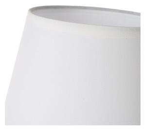 Hnědá keramická stolní lampa s textilním stínidlem (výška 27,5 cm) – Casa Selección
