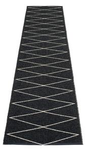 Černý vnitřní a venkovní běhoun 70x320 cm Max Black – Pappelina