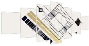 Obraz - Geometrické tvary N⁰6 (210x100 cm)
