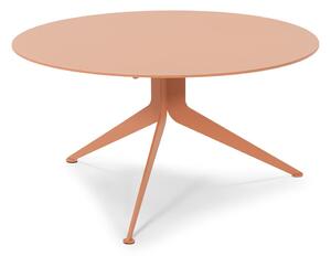 Kovový kulatý konferenční stolek v lososové barvě ø 78 cm Daley – Spinder Design