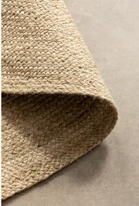 Oboustranný jutový kulatý koberec v přírodní barvě ø 100 cm Braided Ivory – Hanse Home