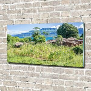 Moderní skleněný obraz z fotografie Jezero Malavi osh-91343567