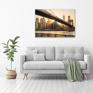 Foto obraz sklo tvrzené Brooklynský most osh-91387944