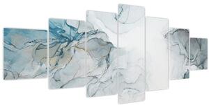Obraz - Modrý mramor (210x100 cm)