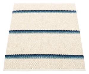 Modro-krémový vnitřní a venkovní koberec 70x90 cm Olle Blue Vanilla – Pappelina
