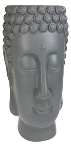 Váza keramická šedá - budha v. 30 cm