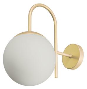 OSMONT ANC40009 ANCHA 2 nástěnné skleněné svítidlo Golden Beach / bílá IP40 25W E27