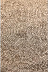 Oboustranný jutový kulatý koberec v přírodní barvě ø 140 cm Braided Grey – Hanse Home