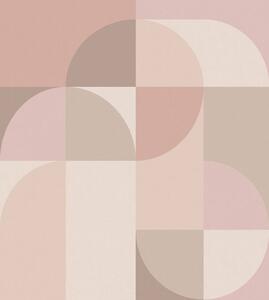 Vliesová obrazová tapeta na zeď, růžová, béžová, grafický vzor, 357321, 3D Reflections, Origin