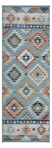 Modrý venkovní běhoun 80x230 cm Avery Blue – Flair Rugs