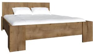 Kondela Postel MONTANA L1 160x200, dub lefkas tmavý