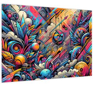 Obraz - Pestrobarevné graffiti (70x50 cm)