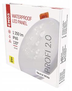 LED panel zapuštěný kulatý 13W IP65 neutrální bílá