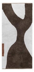 Bílo-hnědý pratelný bavlněný běhoun 70x150 cm Figura – Mette Ditmer Denmark