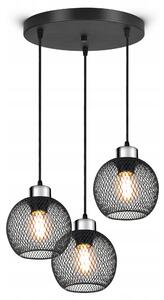 Stropní Svítidlo Závěsný lustr Vintage LOFT Reflektor 444-EZ3 E27 s mřížkou
