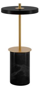 Černá mramorová LED stmívatelná stolní lampa s kovovým stínidlem (výška 25,5 cm) Asteria Move Mini – UMAGE