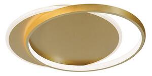 Viokef LED stropní svítidlo Evelyn, zlatá, délka 55 cm, kov, Mosaz / zlato, Obývací pokoj / jídelna, Hliník, Moderní