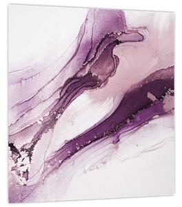 Obraz - Purple fluid art (30x30 cm)