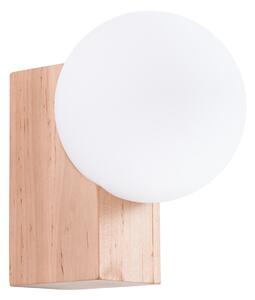 Sollux Lighting Nástěnné svítidlo BULBO přírodní dřevo
