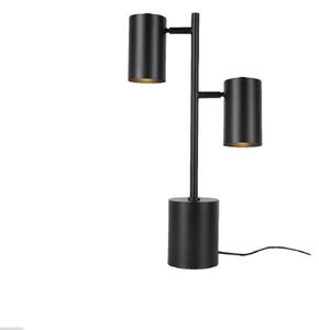 ACA Lighting stolní lampa KENNETH černý kov 2xE27 MT240572
