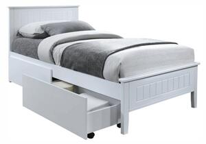 Kondela Postel 90x200, bílá, MIDEA