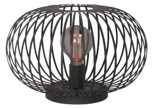 Stolní lampa Aglio, Ø 40 cm, černá, kov