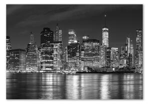 Foto obraz sklo tvrzené Manhattan noc osh-94054059