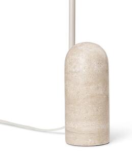 FermLiving Arum stolní lampa, béžová, mramor, ocel, 50 cm