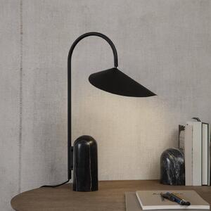 FermLiving Arum stolní lampa, černá, mramor, ocel, 50 cm