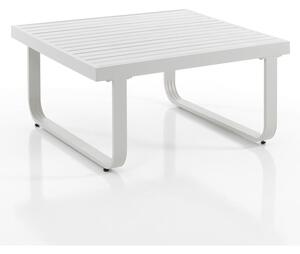 Bílý hliníkový konferenční stolek 80x80 cm Ischia – Tomasucci
