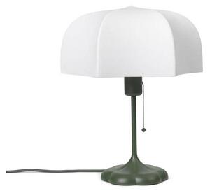 FermLIVING Poem stolní lampa, zelená, ocel, rouno, 42 cm