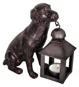 Polyresinová lucerna (výška 19 cm) Dog – Antic Line