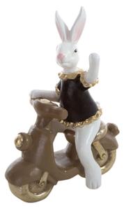 Velikonoční dekorace FIG 158A zajíc na motorce