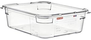 ARAVEN Gastronádoba GN 1/2, polykarbonát, integrovaný štítek, hloubka: 100 mm, objem: 5,95 L