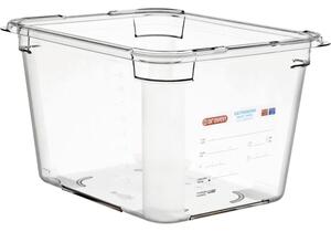 ARAVEN Gastronádoba GN 1/2, polykarbonát, integrovaný štítek, hloubka: 200 mm, objem: 11,35 L